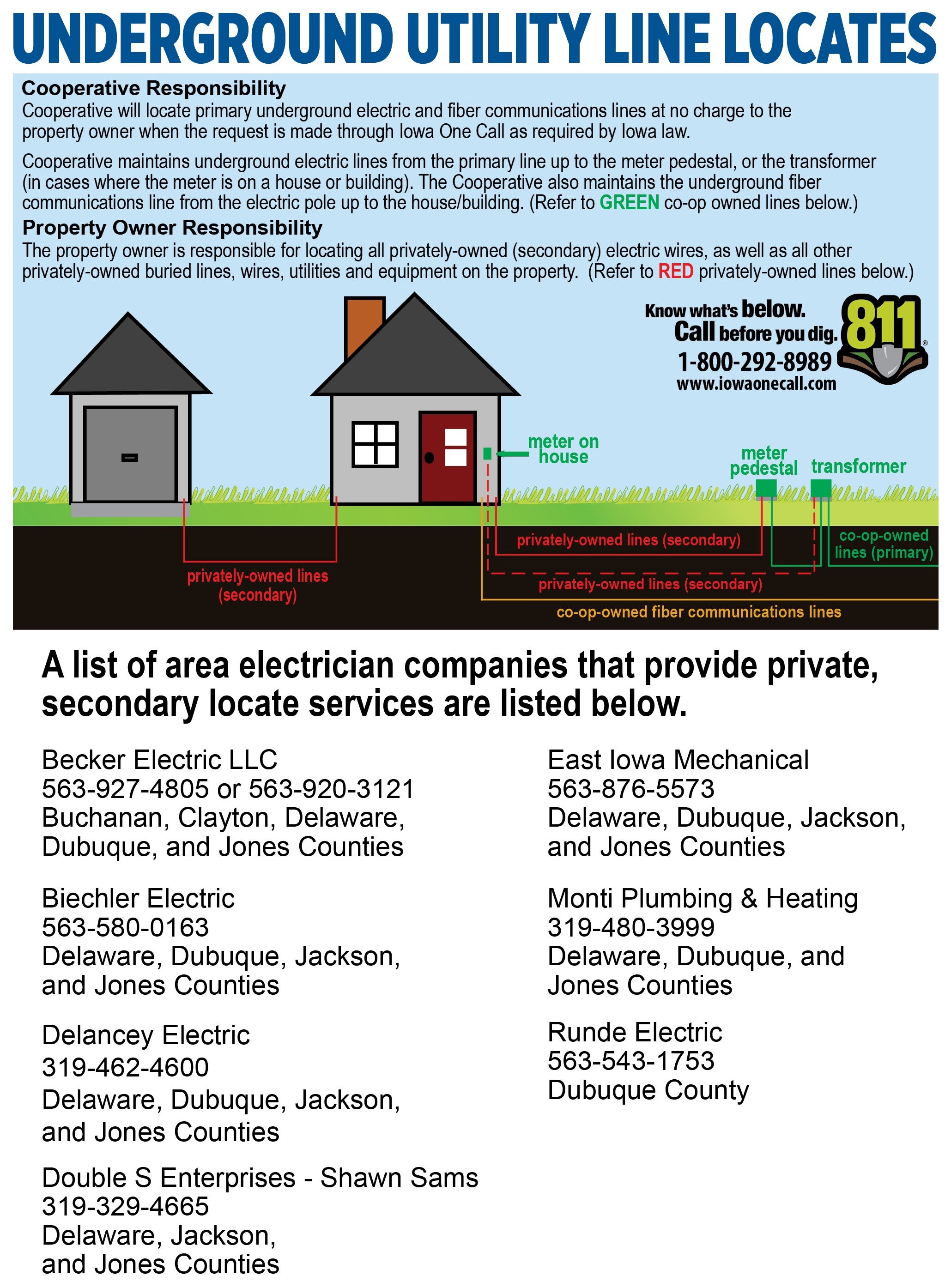 Call Before You Dig | Maquoketa Valley Electric Cooperative