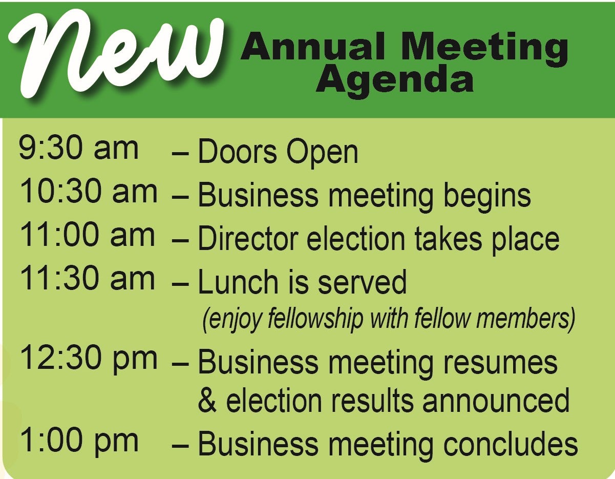 Annual Meeting Agenda 2026
